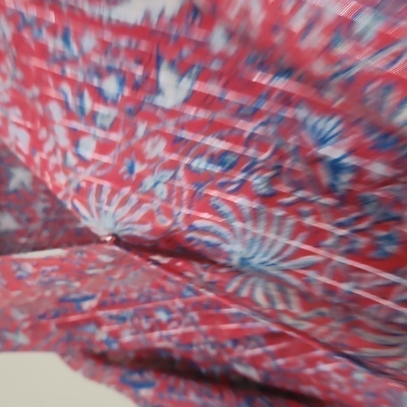 Lucky brand Cold Shoulder Blouse Size 2X Bohemian Cottagecore Feminine Career - Picture 10 of 11